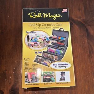 👙NEW Roll Magic Roll Up Black Cosmetic Case